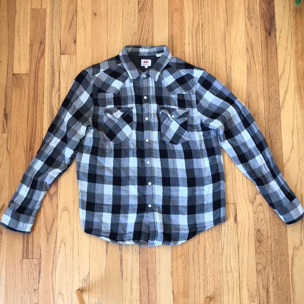 Levis Pearl Snap Cotton Button Down